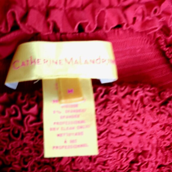 🫶Unique Medium Catherine Malandrino Orange Midi summer fashion party dress - Picture 5 of 11